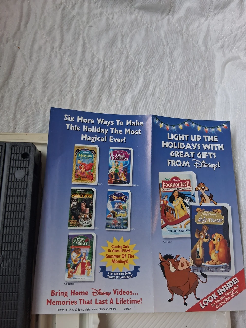 Disney The Lion King II: Simba's Pride VHS